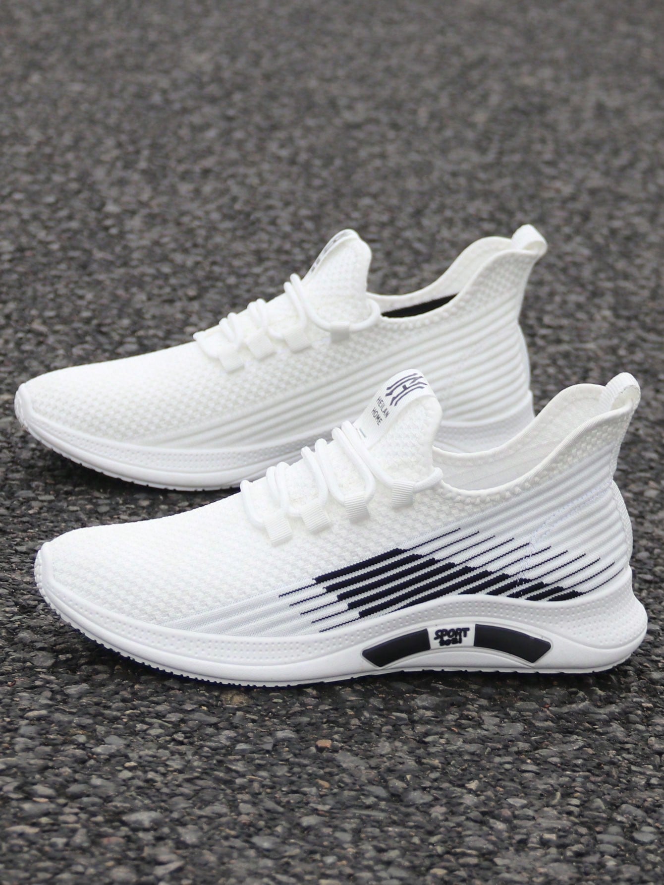 Tênis Corrida Knit Slip On Solado Leve EVA
