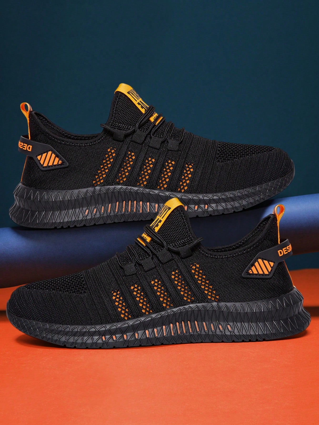 Tênis Corrida Confortável Com Detalhes Estilo Moderno