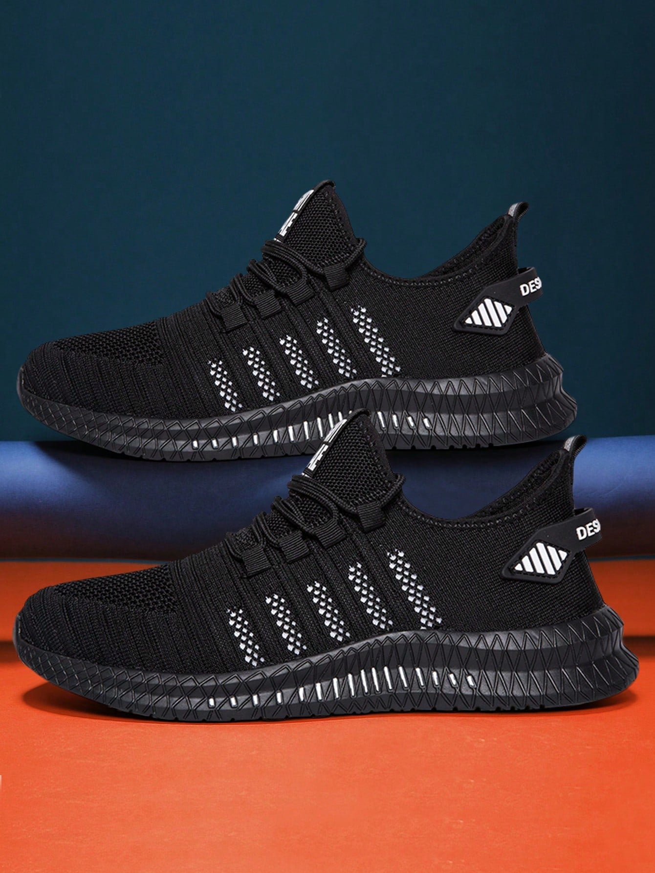 Tênis Corrida Confortável Com Detalhes Estilo Moderno