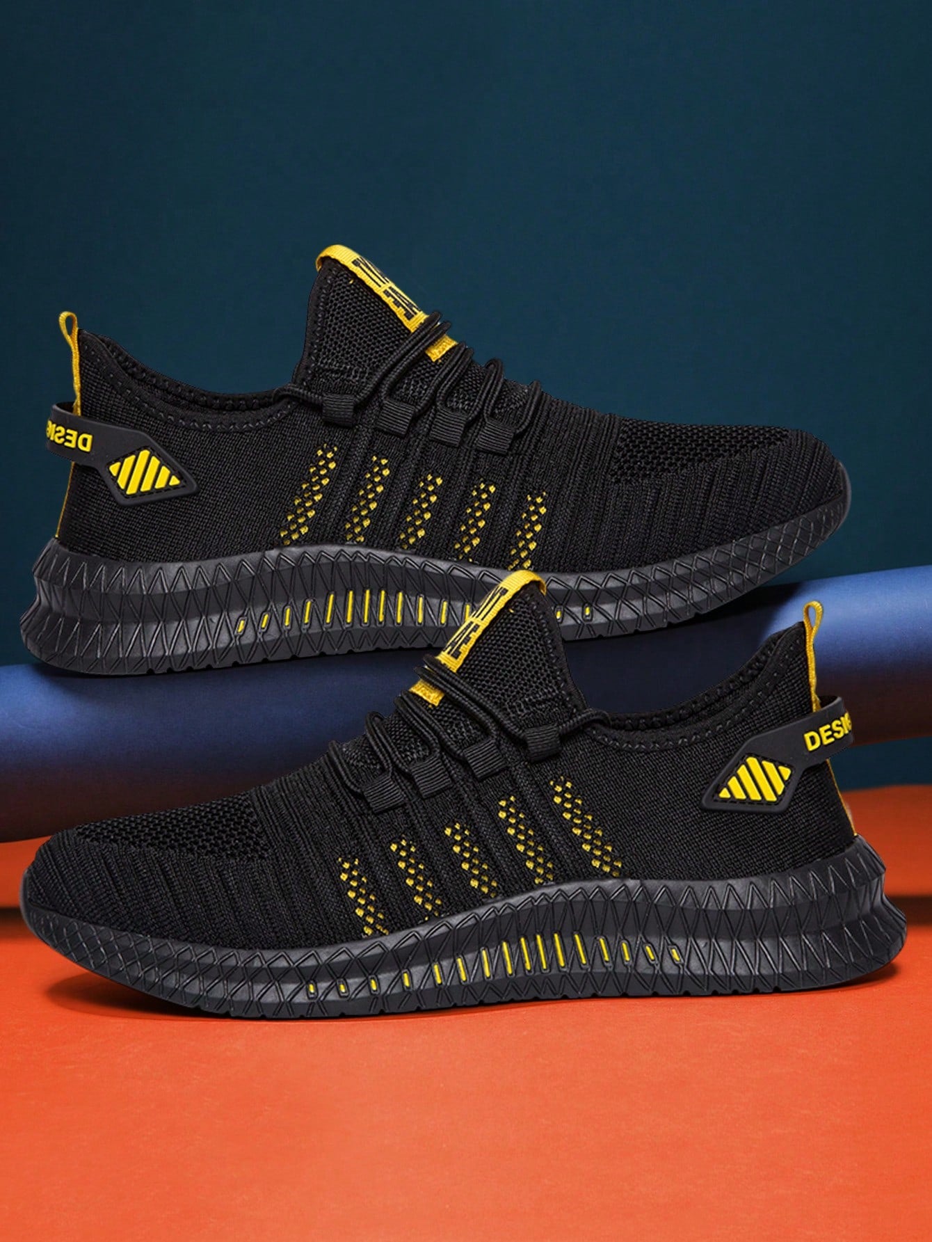 Tênis Corrida Confortável Com Detalhes Estilo Moderno