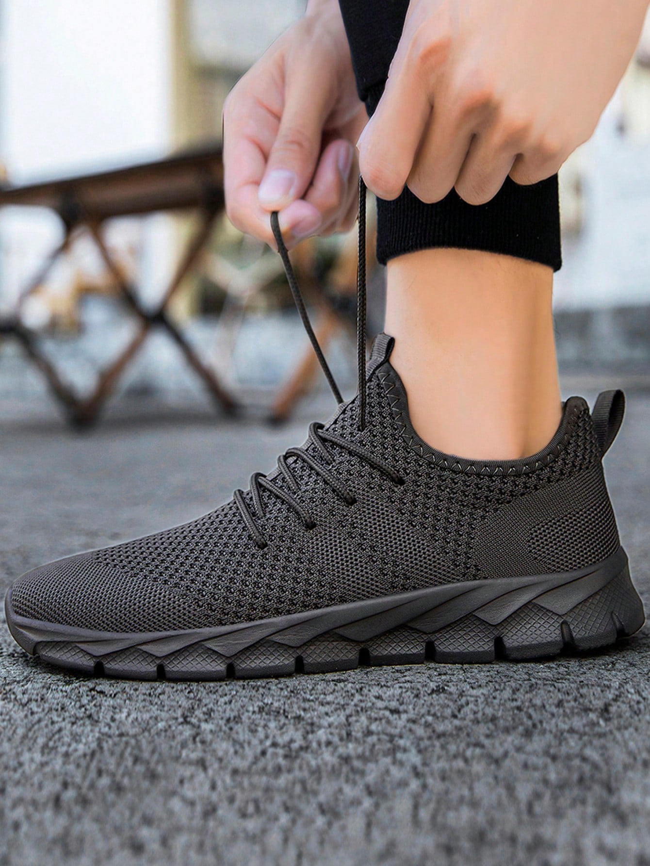 Tênis Corrida Leve Respirável Com Solado Flexível