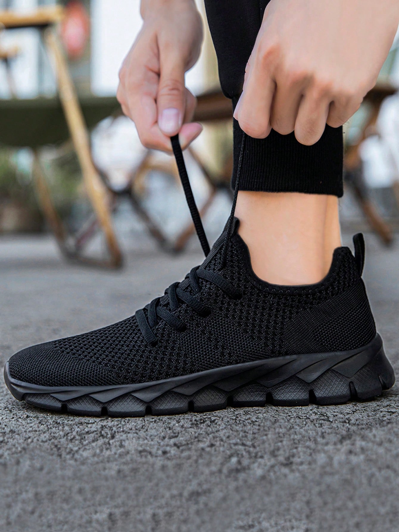 Tênis Corrida Leve Respirável Com Solado Flexível