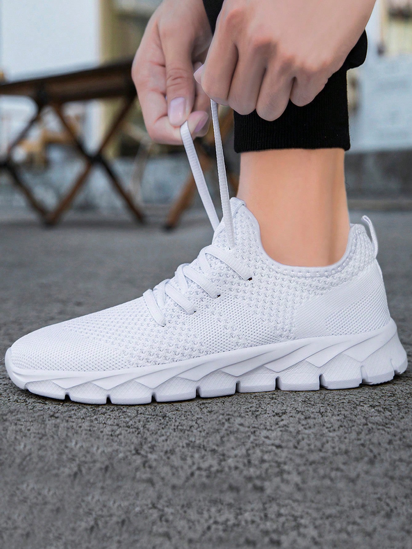 Tênis Corrida Leve Respirável Com Solado Flexível