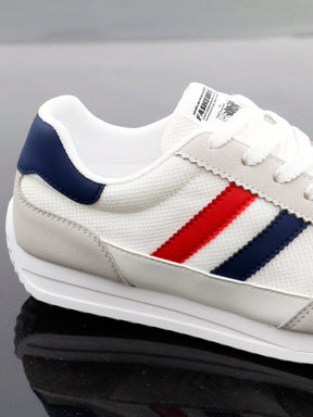 Tênis Casual Cano Baixo Respirável Com Faixas Laterais