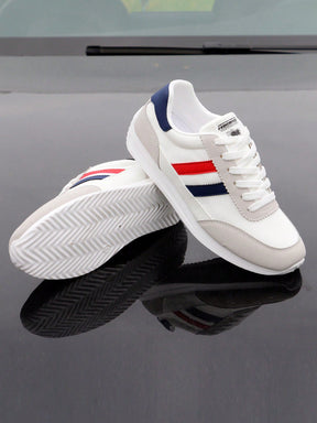 Tênis Casual Cano Baixo Respirável Com Faixas Laterais