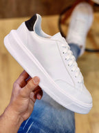 Tênis Casual Cano Baixo Solado Alto Design Minimalista