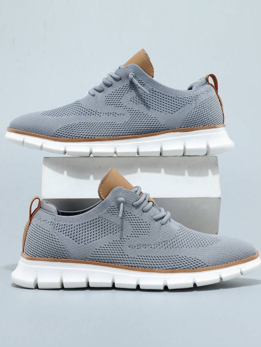 Tênis Corrida Knit Leve Respirável