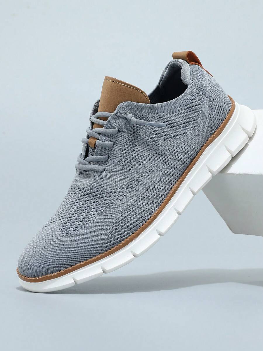 Tênis Corrida Knit Leve Respirável