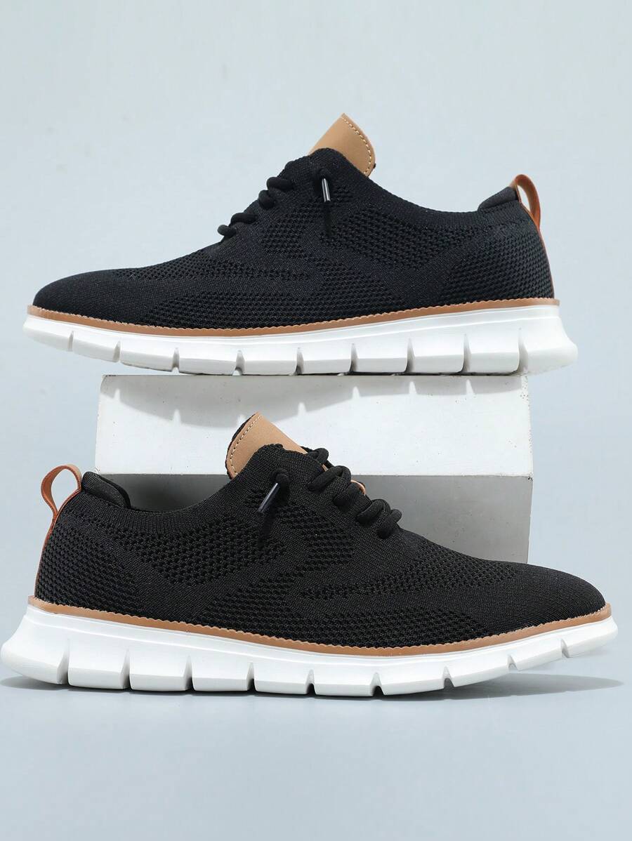 Tênis Corrida Knit Leve Respirável
