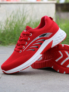 Tênis Corrida Knit Respirável Entressola Macia EVA