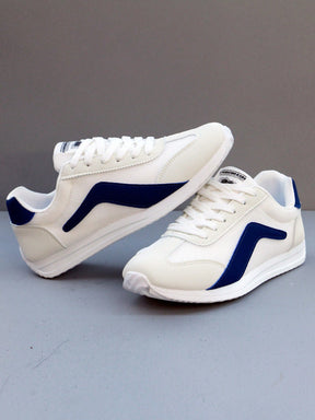 Tênis Casual Cano Baixo Respirável Recortes Alongados