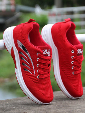 Tênis Corrida Knit Respirável Entressola Macia EVA