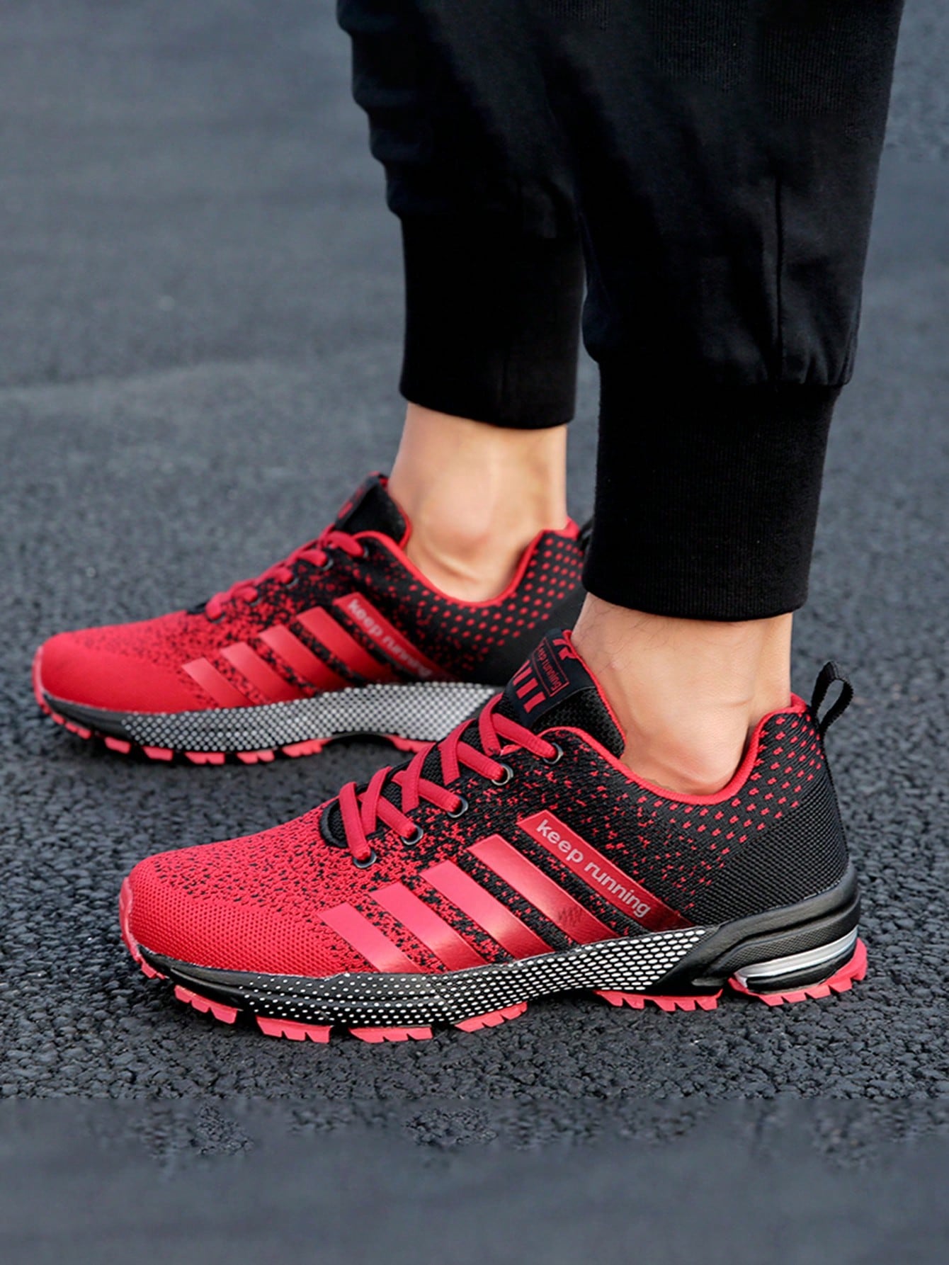 Tênis Corrida Com Amortecimento Potente E Design Esportivo