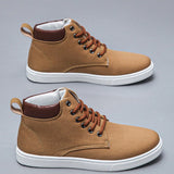Tênis Casual Cano Médio Lona Detalhe Acolchoado