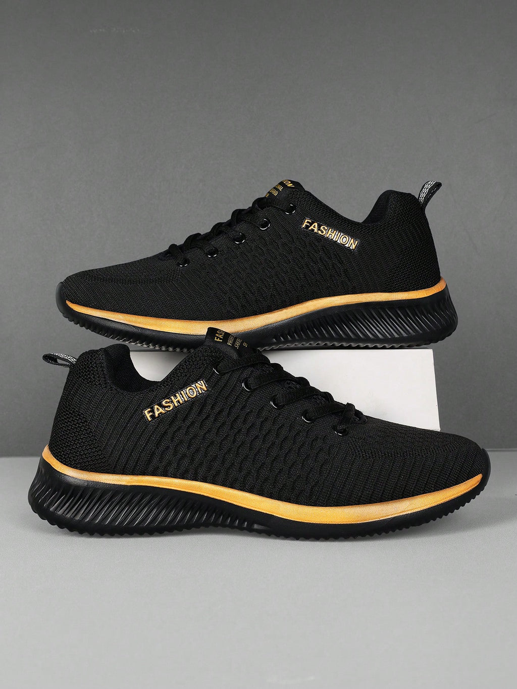 Tênis Corrida Knit Leve Com Solado Antiderrapante