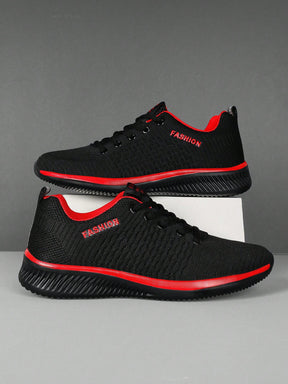 Tênis Corrida Knit Leve Com Solado Antiderrapante