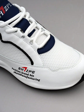 Tênis Casual Knit Respirável Recortes Esportivos