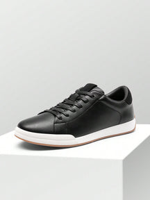 Tênis Casual Couro Design Minimalista Solado Resistente