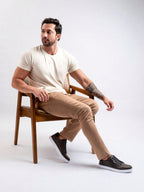 Tênis Casual Cano Baixo Estruturado Solado Resistente