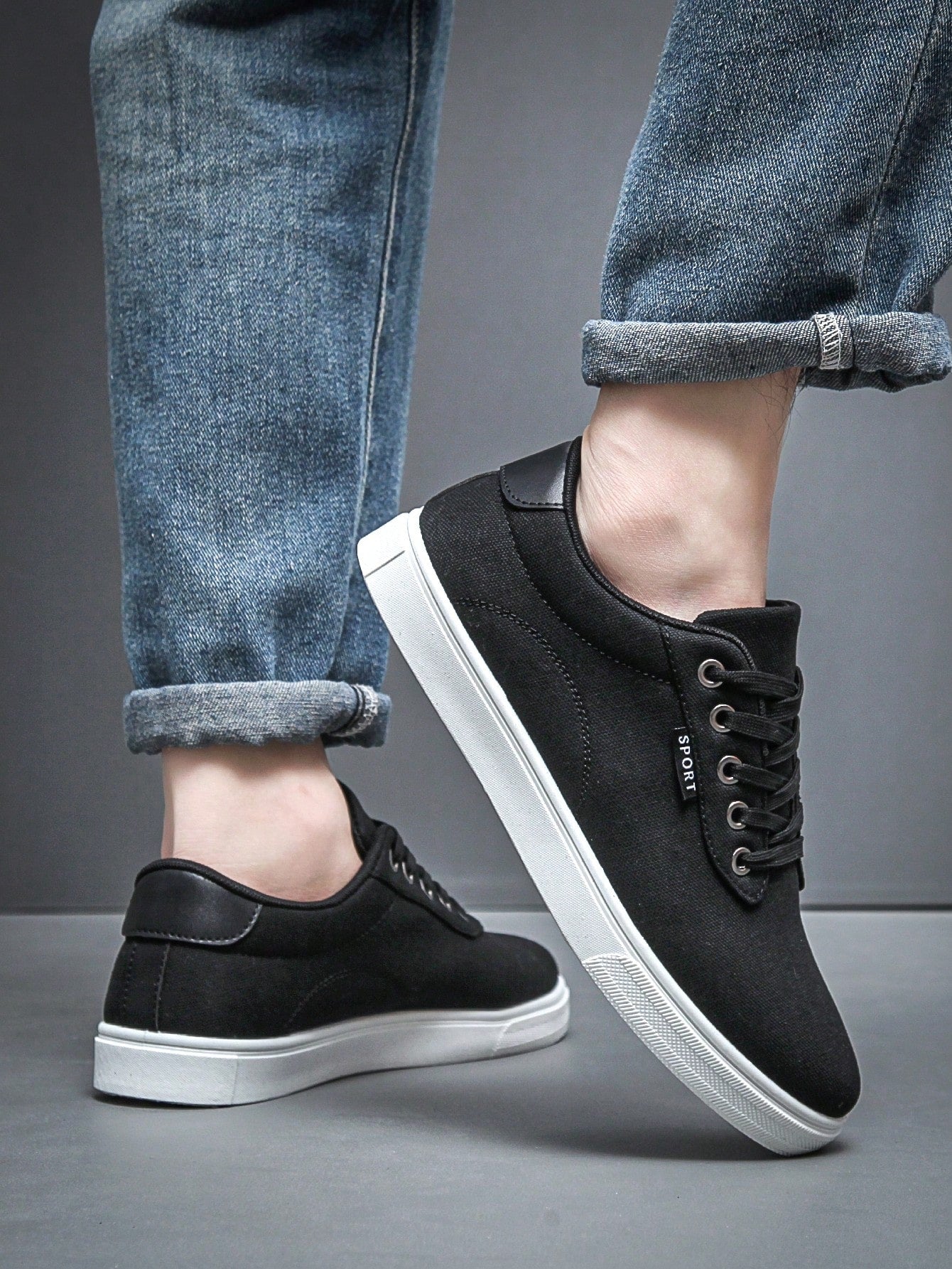 Tênis Casual Cano Baixo Lona Solado Clássico