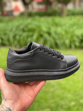 Tênis Casual Estruturado Solado Alto Minimalista