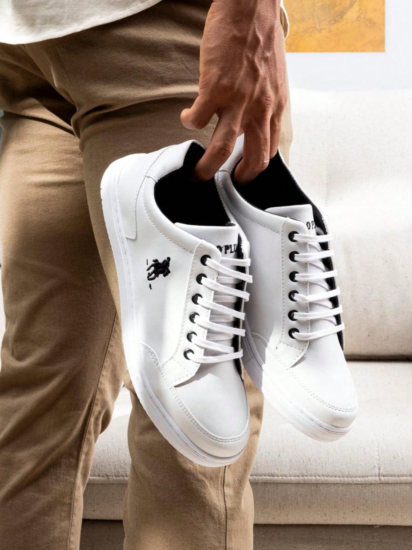 Tênis Casual Cano Baixo Design Minimalista Urbano