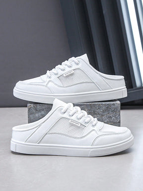 Tênis Casual Mule Lona Com Detalhe Respirável