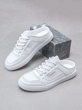 Tênis Casual Mule Lona Com Detalhe Respirável