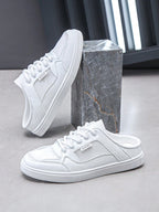 Tênis Casual Mule Lona Com Detalhe Respirável