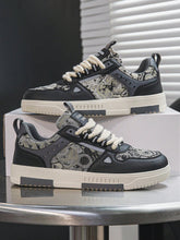 Tênis Street Estampado Casual Cano Baixo Detalhes Modernos