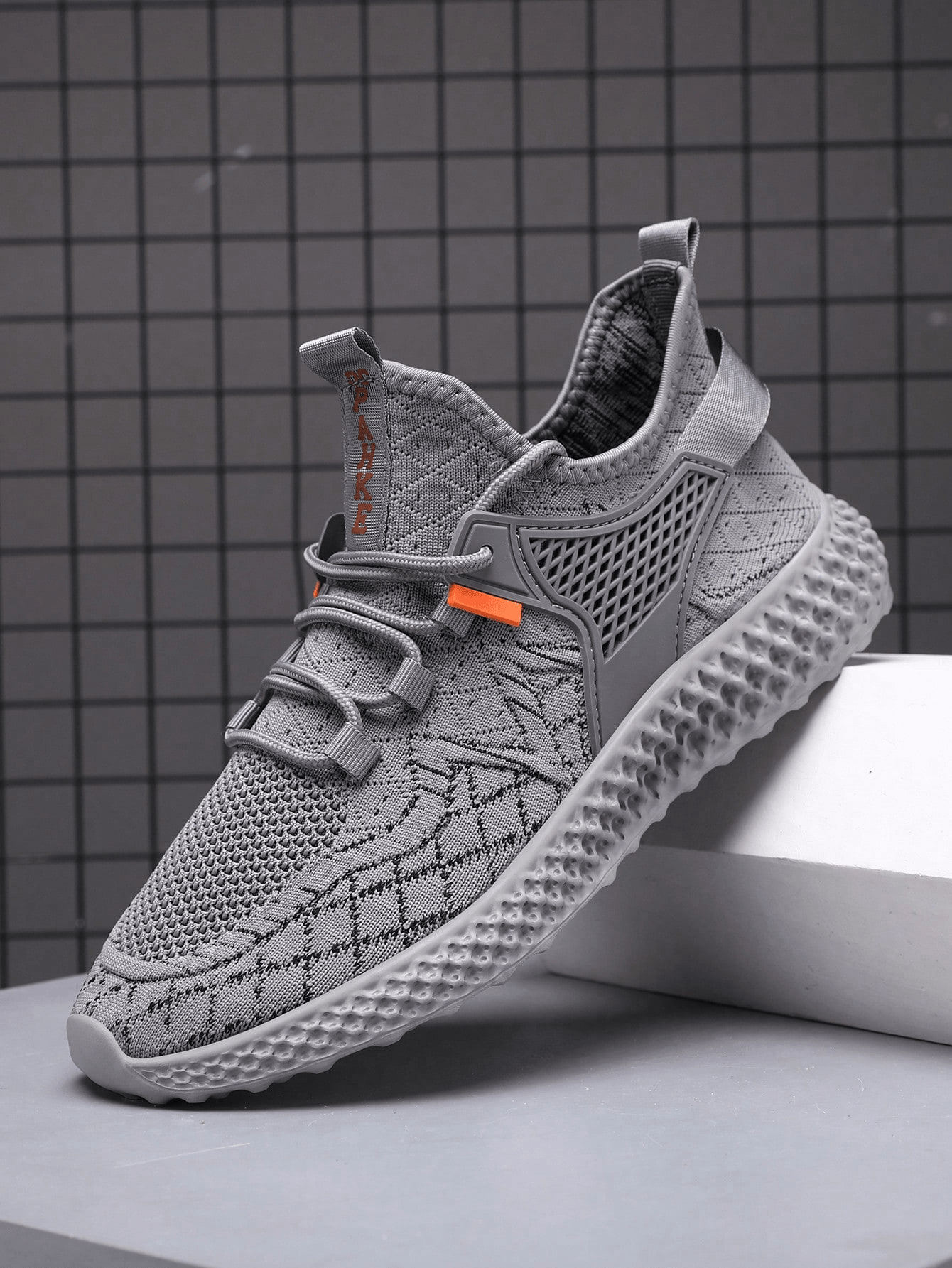 Tênis Corrida Knit Respirável Solado Antiderrapante
