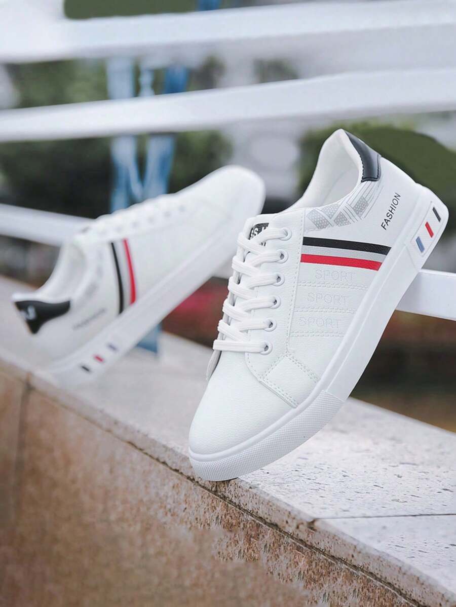 Tênis Casual Sintético Com Estilo Retrô E Solado Resistente
