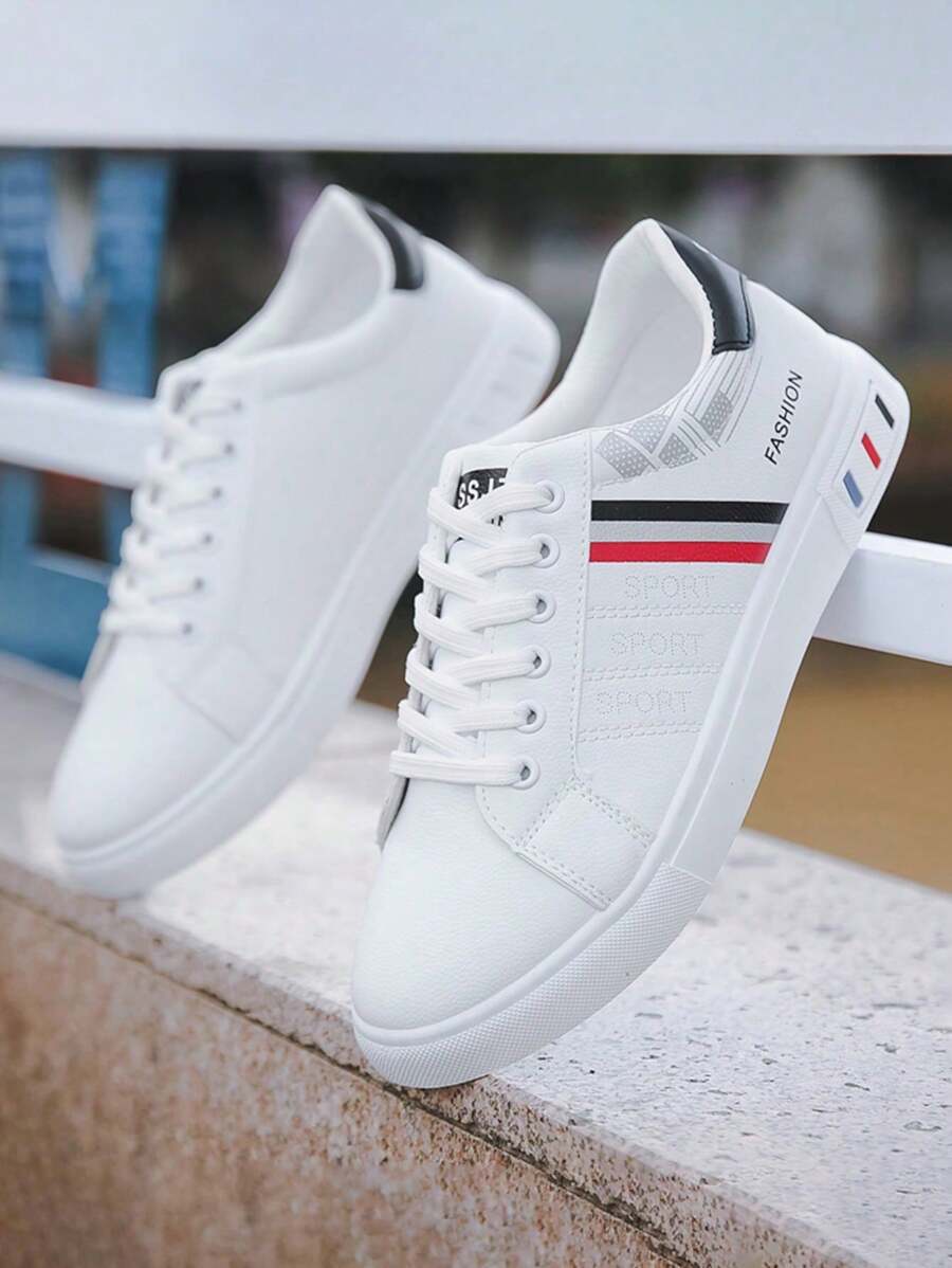 Tênis Casual Sintético Com Estilo Retrô E Solado Resistente