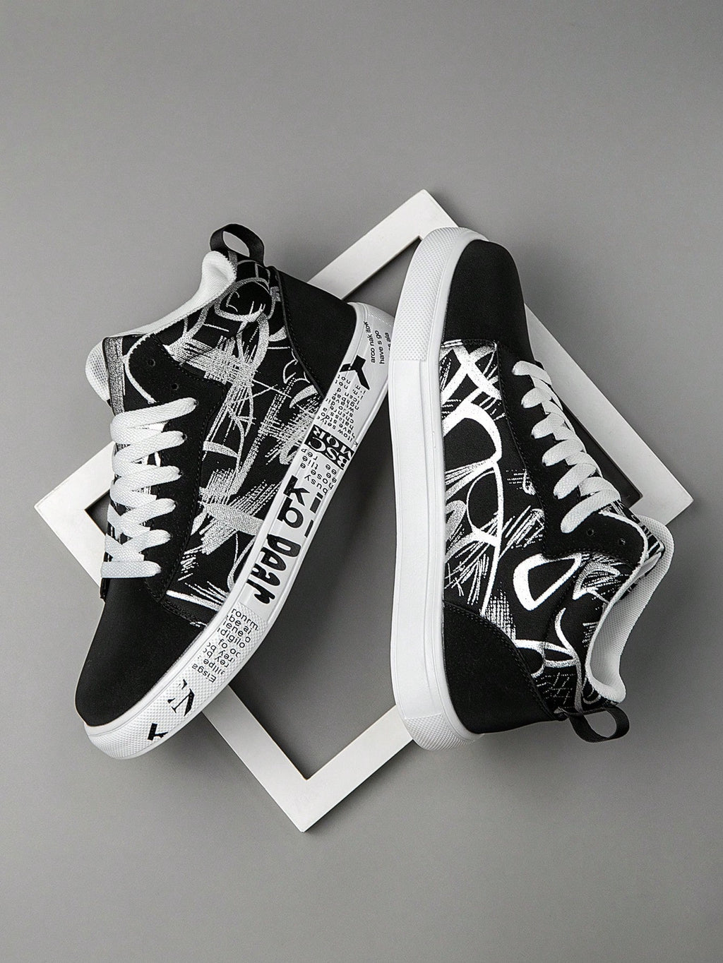 Tênis Street Grafite Estampado Estilo Descolado Urbano