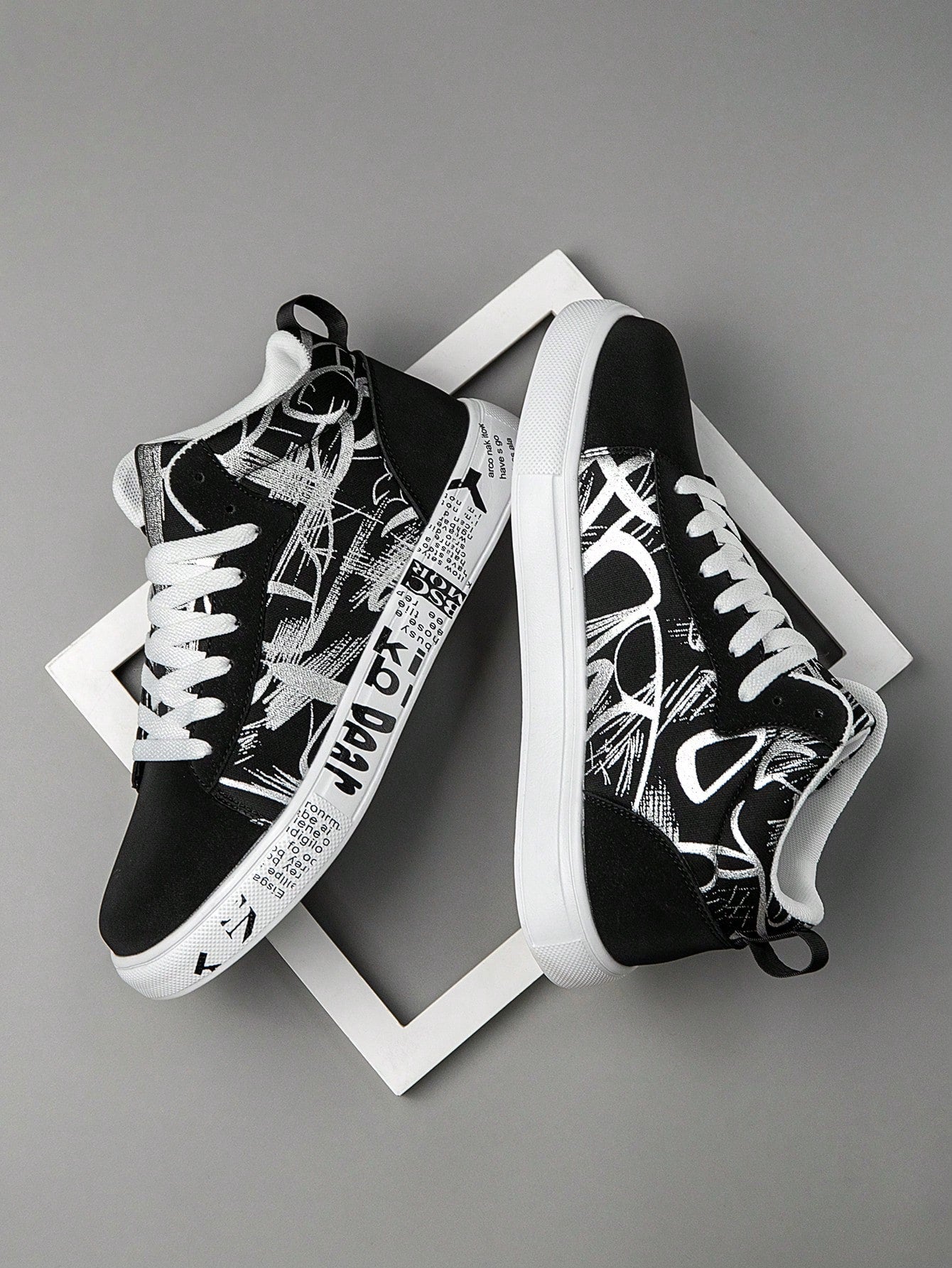 Tênis Street Grafite Estampado Estilo Descolado Urbano