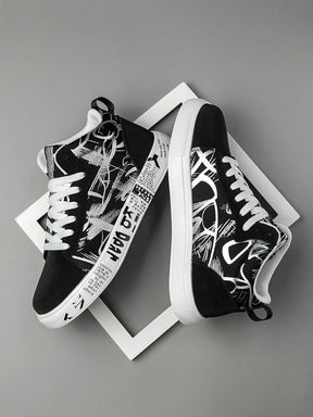 Tênis Street Grafite Estampado Estilo Descolado Urbano
