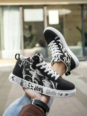 Tênis Street Grafite Estampado Estilo Descolado Urbano