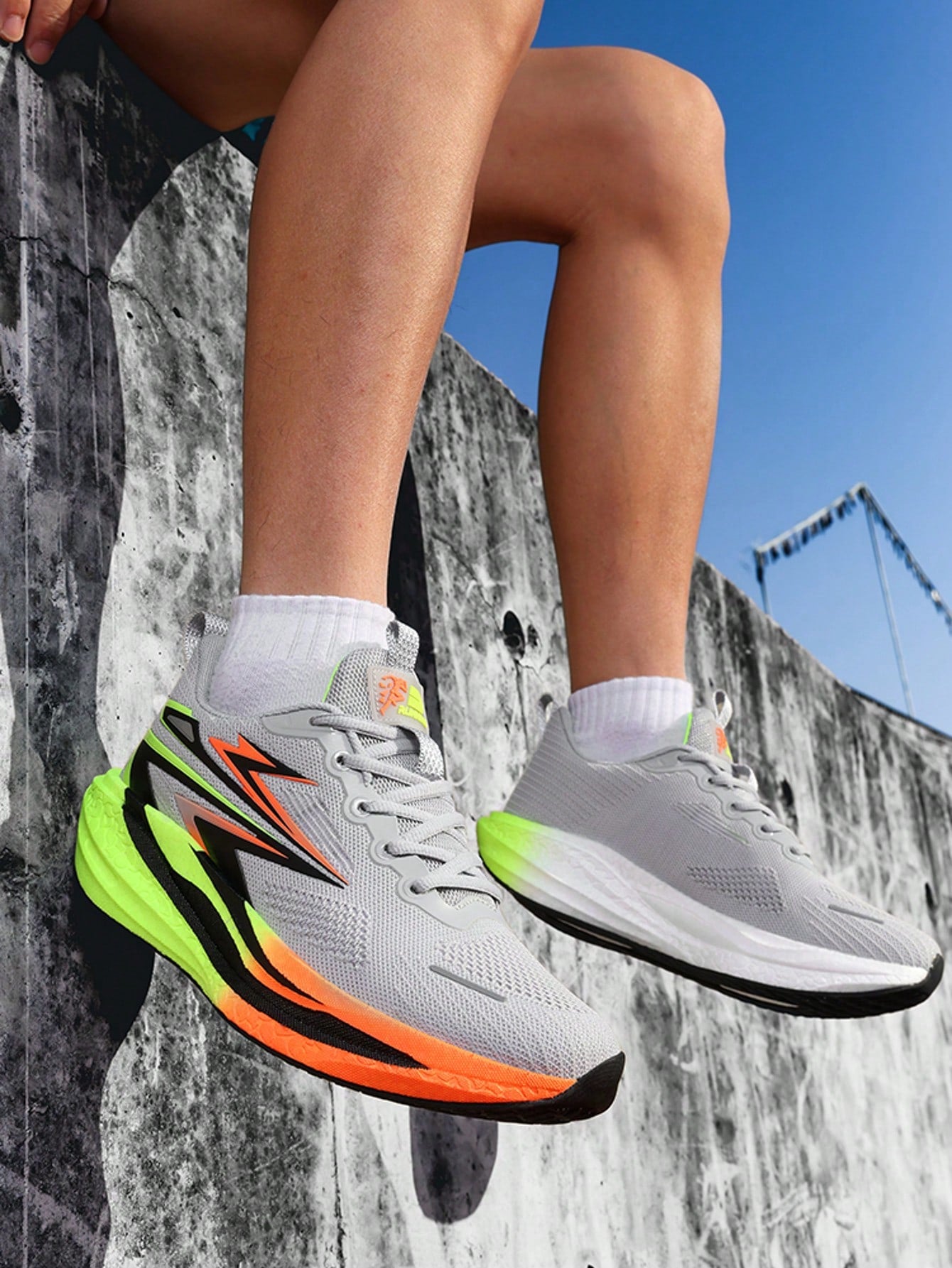 Tênis Corrida Estrutura Knit Leve Respirável