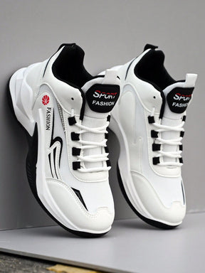 Tênis Casual Design Esportivo Recortes Modernos