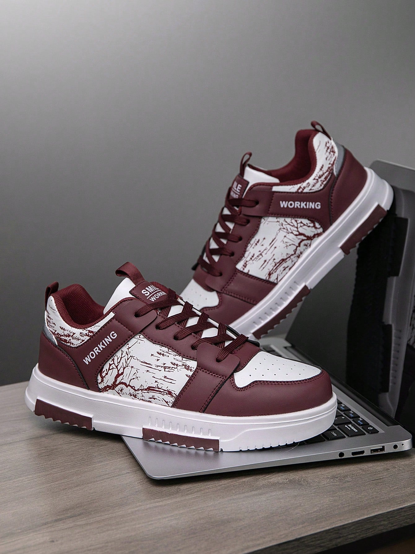 Tênis Street Estilo Urbano Recortes Detalhados