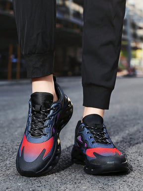 Tênis Corrida Estilo Futurista Com Solado Vazado Confortável