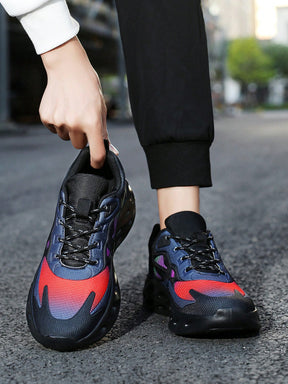 Tênis Corrida Estilo Futurista Com Solado Vazado Confortável