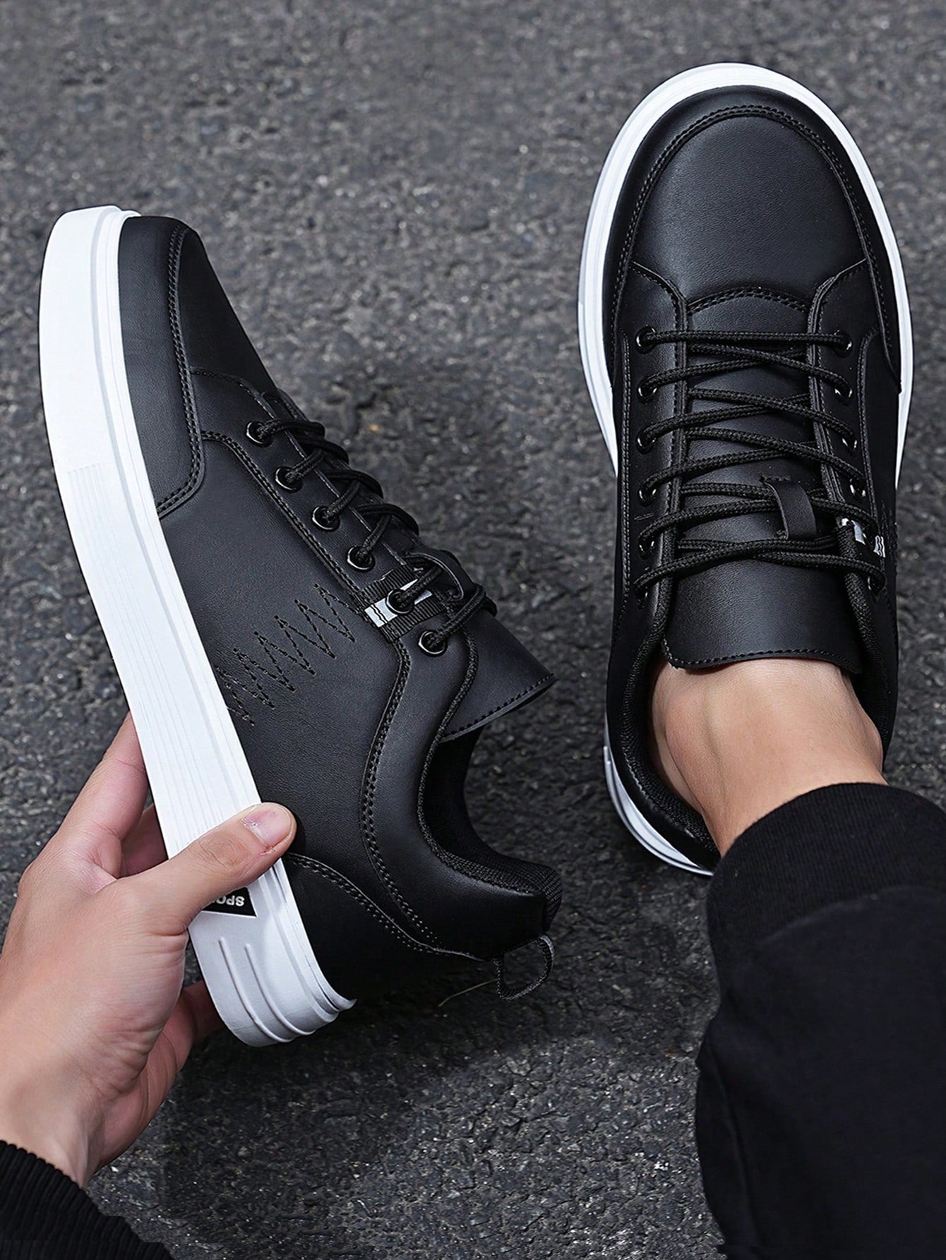 Tênis Casual Solado Grosso Estilo Urbano
