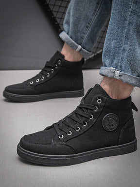 Tênis Casual Cano Alto Lona Estruturada Solado Resistente