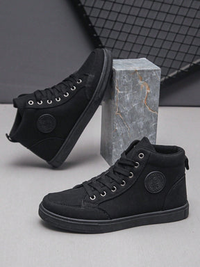 Tênis Casual Cano Alto Lona Estruturada Solado Resistente