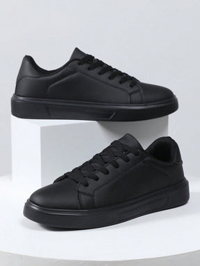 Tênis Casual Sintético Design Clean Com Solado Emborrachado