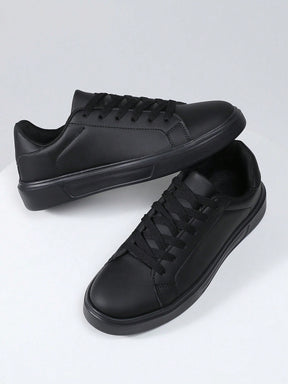 Tênis Casual Sintético Design Clean Com Solado Emborrachado