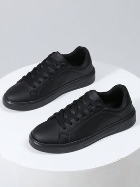 Tênis Casual Sintético Design Clean Com Solado Emborrachado
