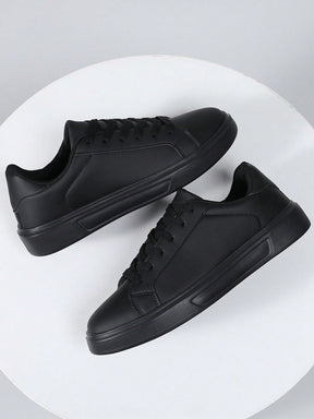 Tênis Casual Sintético Design Clean Com Solado Emborrachado