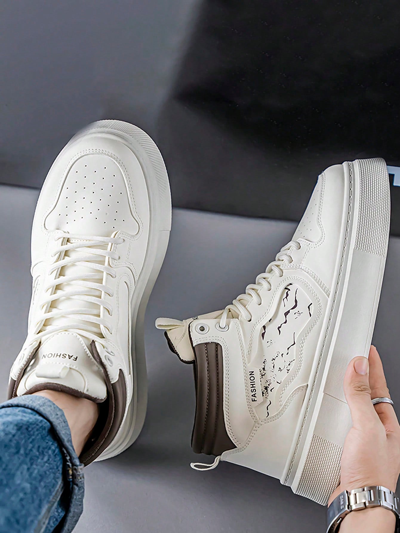 Tênis Street Cano Alto Solado Robusto